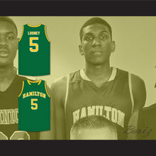 Load image into Gallery viewer, Kevon Looney 5 Alexander Hamilton High School Wildcats Green Basketball Jersey 2