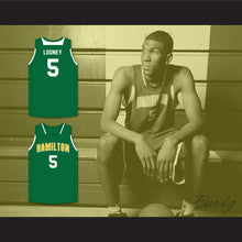 Load image into Gallery viewer, Kevon Looney 5 Alexander Hamilton High School Wildcats Green Basketball Jersey 4