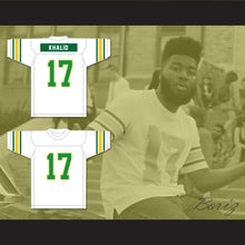 Load image into Gallery viewer, Khalid 17 White Football Jersey