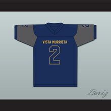 Load image into Gallery viewer, Khalil Shakir 2 Vista Murrieta High School Broncos Navy Blue Football Jersey 1
