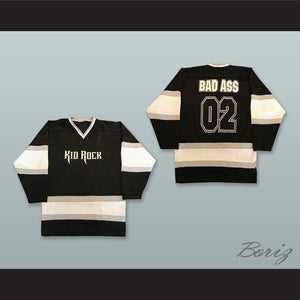 Kid Rock 02 Bad Ass Black Hockey Jersey