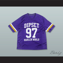 Load image into Gallery viewer, Killa Cam 97 Dipset Harlem World Purple Football Jersey
