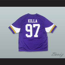 Load image into Gallery viewer, Killa Cam 97 Dipset Harlem World Purple Football Jersey