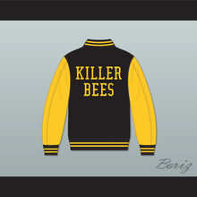 Load image into Gallery viewer, Killer Bees Black and Gold Varsity Letterman Jacket-Style Sweatshirt