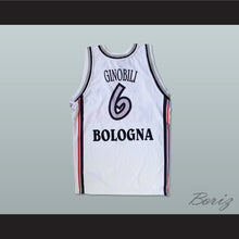 Load image into Gallery viewer, Manu Ginobili 6 Virtus Bologna White Basketball Jersey