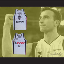 Load image into Gallery viewer, Manu Ginobili 6 Virtus Bologna White Basketball Jersey