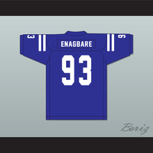 Load image into Gallery viewer, Kingsley Enagbare 93 Peachtree Ridge High School Lions Blue Football Jersey 2