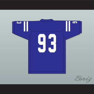 Kingsley Enagbare 93 Peachtree Ridge High School Lions Blue Football Jersey 1