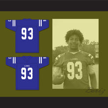 Load image into Gallery viewer, Kingsley Enagbare 93 Peachtree Ridge High School Lions Blue Football Jersey 1