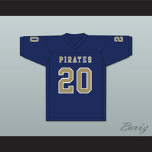 Load image into Gallery viewer, Kingston Davis 20 Independence Community College Pirates Dark Blue Football Jersey