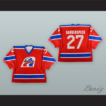 Load image into Gallery viewer, Kirk Daubenspeck 27 Indianapolis Ice WHA Racers Throwback Red Hockey Jersey