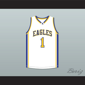 Klay Thompson 1 Santa Margarita Catholic High School Eagles White Basketball Jersey 2