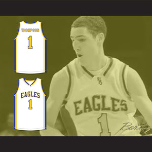 Klay Thompson 1 Santa Margarita Catholic High School Eagles White Basketball Jersey 2