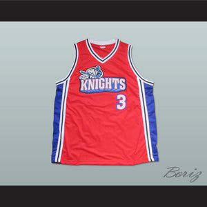 Calvin Cambridge 3 Los Angeles Knights Red Basketball Jersey Like Mike