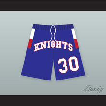 Load image into Gallery viewer, Stephen Curry 30 Charlotte Christian High School Knights Blue Basketball Shorts