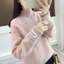 Load image into Gallery viewer, Knitted Warm Sweater Female For Autumn winter 2019 Ladies Long Sleeve Women Turtleneck Casual Pullover Blue Jumper Top