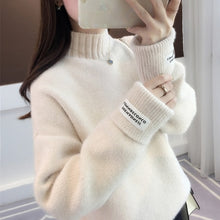 Load image into Gallery viewer, Knitted Warm Sweater Female For Autumn winter 2019 Ladies Long Sleeve Women Turtleneck Casual Pullover Blue Jumper Top