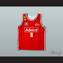 Load image into Gallery viewer, Kobe Bryant 8 Olimpia Milano Red Basketball Jersey