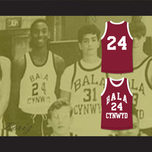 Load image into Gallery viewer, Kobe Bryant 24 Bala Cynwyd Middle School Maroon Basketball Jersey 1