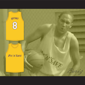 Kobe Bryant 8 Pic 'N' Save Yellow Basketball Jersey Thunder Jammers Shoe Skit MADtv