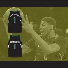 Load image into Gallery viewer, Kostas Antetokounmpo 1 Dominican High School Knights Black Basketball Jersey 2