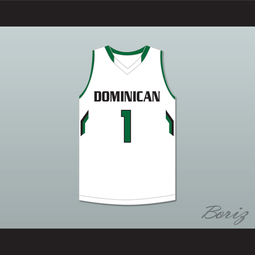 Kostas Antetokounmpo 1 Dominican High School Knights White Basketball Jersey 1