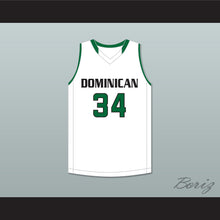 Load image into Gallery viewer, Kostas Antetokounmpo 34 Dominican High School Knights White Basketball Jersey 2