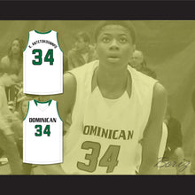 Load image into Gallery viewer, Kostas Antetokounmpo 34 Dominican High School Knights White Basketball Jersey 2