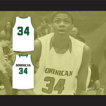 Load image into Gallery viewer, Kostas Antetokounmpo 34 Dominican High School Knights White Basketball Jersey 1