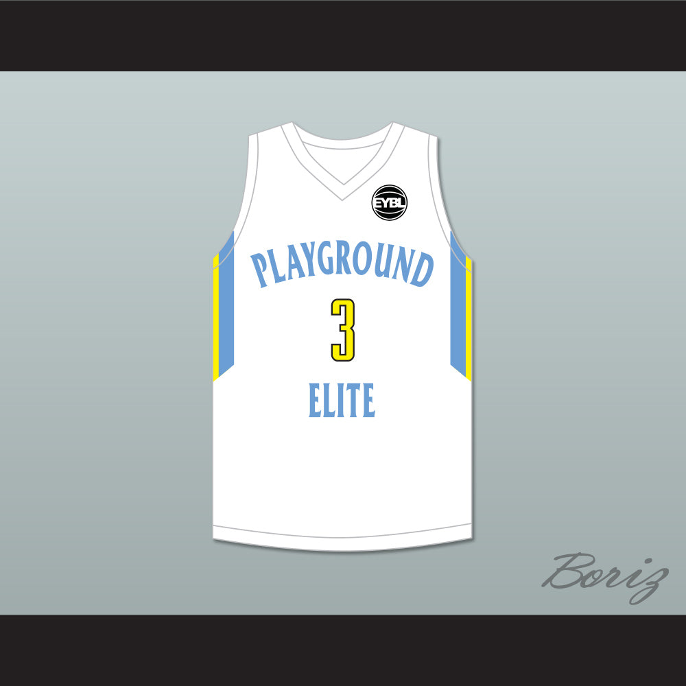 Kostas Antetokounmpo 3 Playground Elite AAU White Basketball Jersey 1