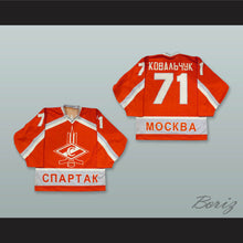 Load image into Gallery viewer, Kovalchuk 71 Moscow Spartak Red Hockey Jersey