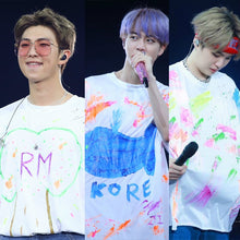 Load image into Gallery viewer, Kpop Jin Suga Summer T-shirt 5TH MUSTER Busan Seoul Concert Graffiti Clothes K-pop Korean Fashion Harajuku T Shirt K Pop Tshirt