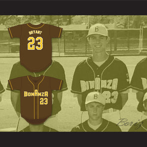 Kris Bryant 23 Bonanza High School Bengals Brown Baseball Jersey 4