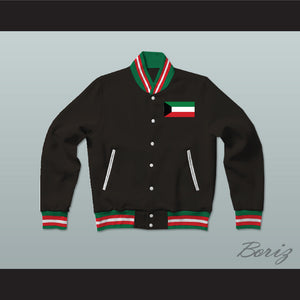 Kuwait Varsity Letterman Jacket-Style Sweatshirt