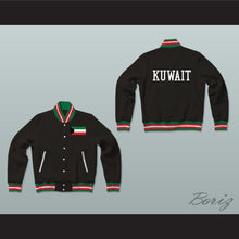 Load image into Gallery viewer, Kuwait Varsity Letterman Jacket-Style Sweatshirt
