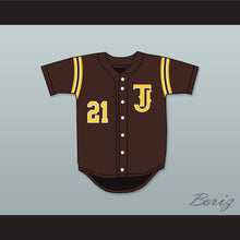Load image into Gallery viewer, Kyle Freeland 21 Thomas Jefferson High School Spartans Brown Baseball Jersey 1