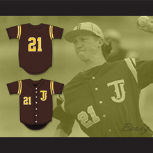 Load image into Gallery viewer, Kyle Freeland 21 Thomas Jefferson High School Spartans Brown Baseball Jersey 1