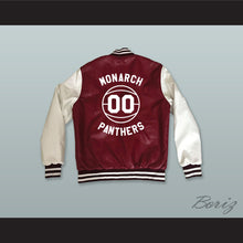 Load image into Gallery viewer, Kyle Lee Watson 00 Monarch High School Panthers Basketball Maroon and White Lab Leather Varsity Letterman Jacket