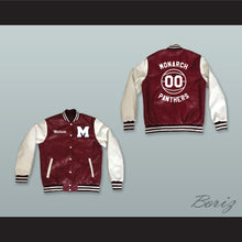 Load image into Gallery viewer, Kyle Lee Watson 00 Monarch High School Panthers Basketball Maroon and White Lab Leather Varsity Letterman Jacket