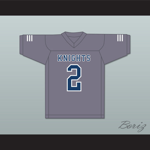 Kyle Philips 2 San Marcos High School Knights Gray Football Jersey 2