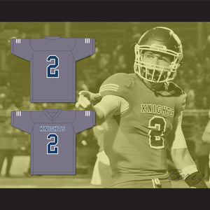 Kyle Philips 2 San Marcos High School Knights Gray Football Jersey 1