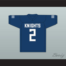Load image into Gallery viewer, Kyle Philips 2 San Marcos High School Knights Navy Blue Football Jersey 2