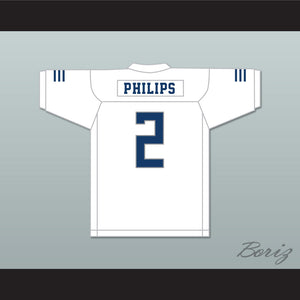 Kyle Philips 2 San Marcos High School Knights White Football Jersey 2