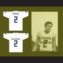 Load image into Gallery viewer, Kyle Philips 2 San Marcos High School Knights White Football Jersey 2