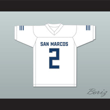 Load image into Gallery viewer, Kyle Philips 2 San Marcos High School Knights White Football Jersey 1