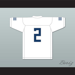 Kyle Philips 2 San Marcos High School Knights White Football Jersey 1