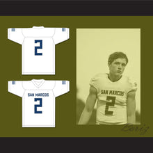 Load image into Gallery viewer, Kyle Philips 2 San Marcos High School Knights White Football Jersey 1