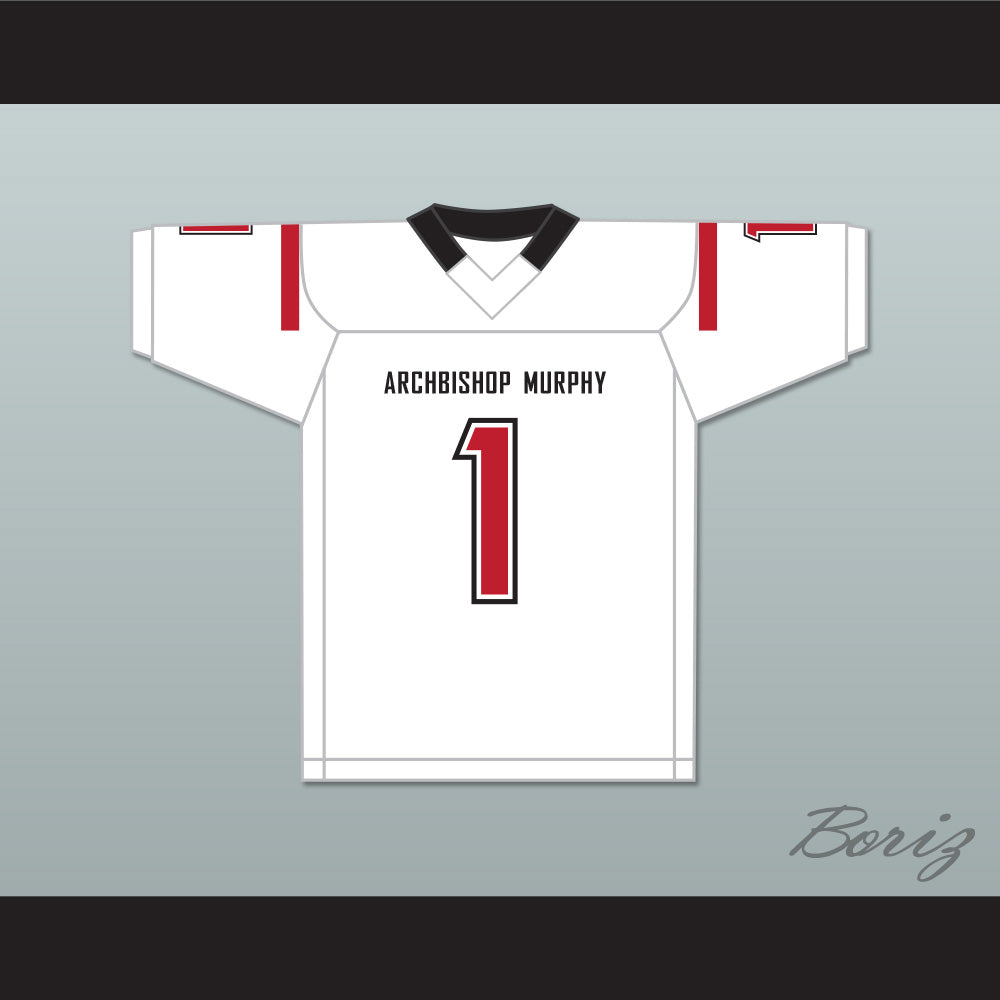 Kyler Gordon 1 Archbishop Murphy High School Wildcats White Football Jersey 1