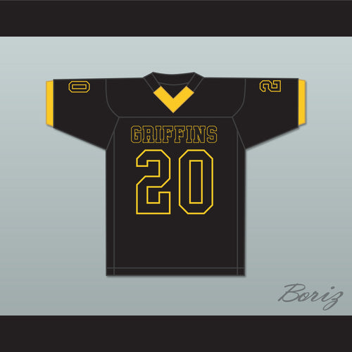 Kyren Williams 20 St. John Vianney High School Griffins Black Football Jersey 1