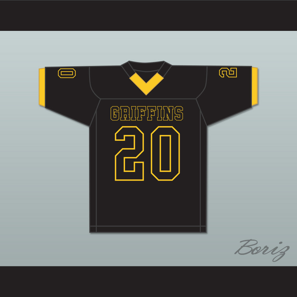 Kyren Williams 20 St. John Vianney High School Griffins Black Football Jersey 1